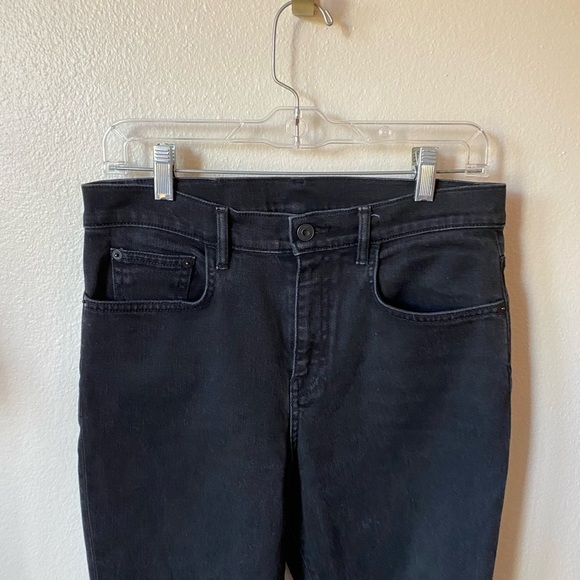 Proenza Schouler Women’s Black Denim Slim Skinny Jeans Cropped Size 30 Stretch - Picture 2 of 7